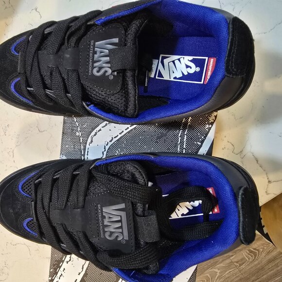 Vans Men's Skate Mixxa Suede Leather Shoes Black Grey size 10 NEW VN000CUYN42 - Picture 7 of 13